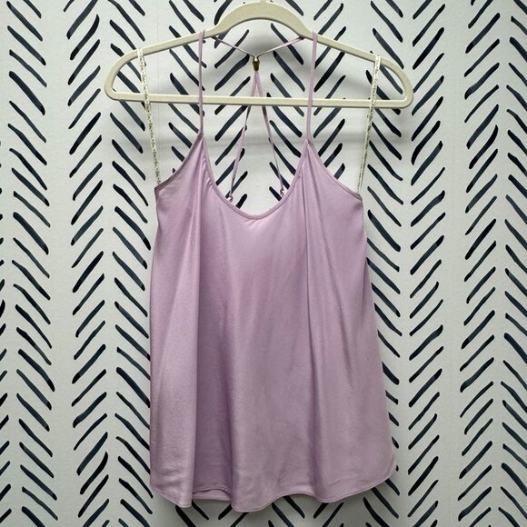 Lilly Pulitzer Purple Silk Maisy Swing Tank Top - S - Picture 1 of 5
